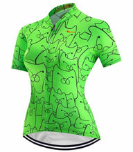 Women's Cycling Jersey (Cool Catz Green)