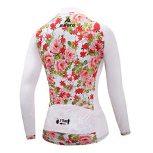 Women's Long-Sleeve Miloto Cycling Jersey (Roses)